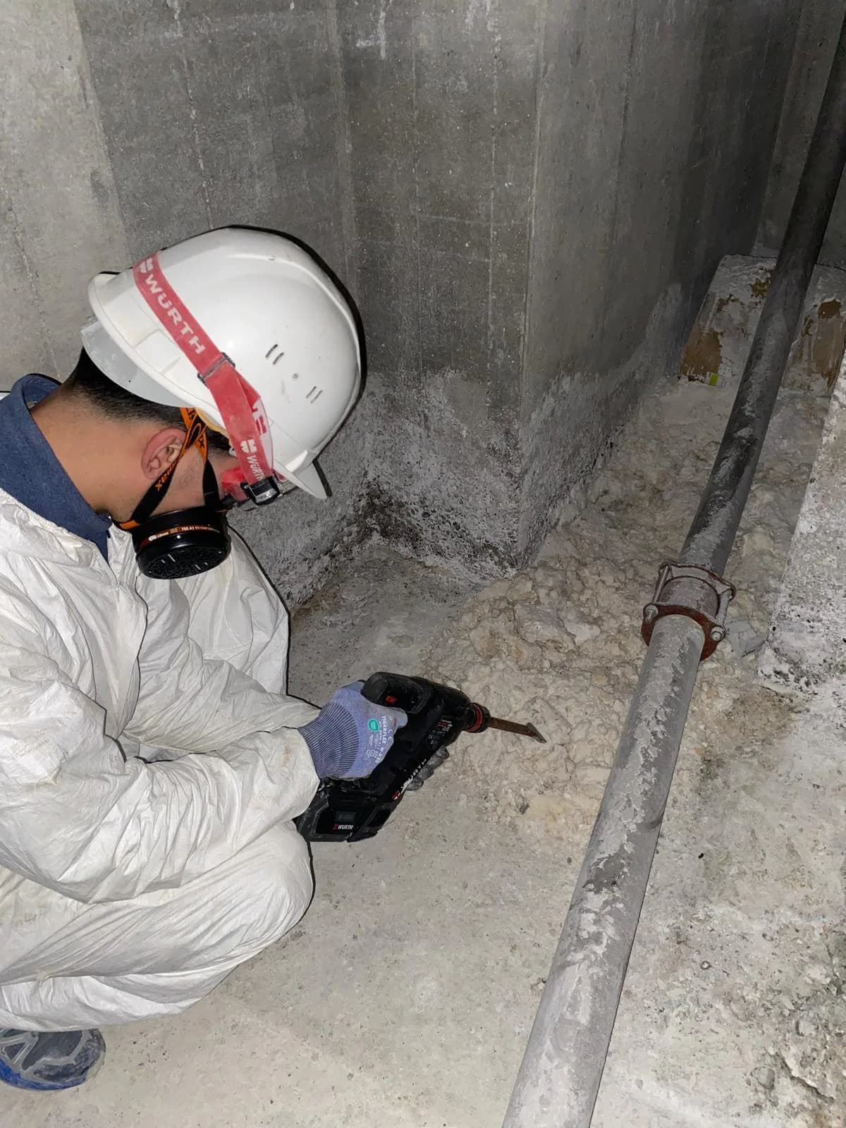 Désinfection cuve béton après sinistre à Lyon